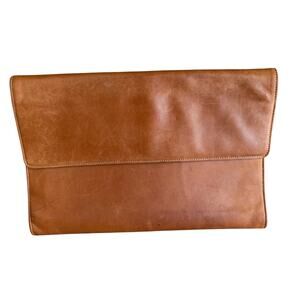 Vintage Coach Portfolio Leather Satchel Briefcase British Tan